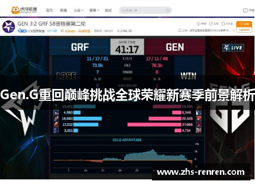 Gen.G重回巅峰挑战全球荣耀新赛季前景解析